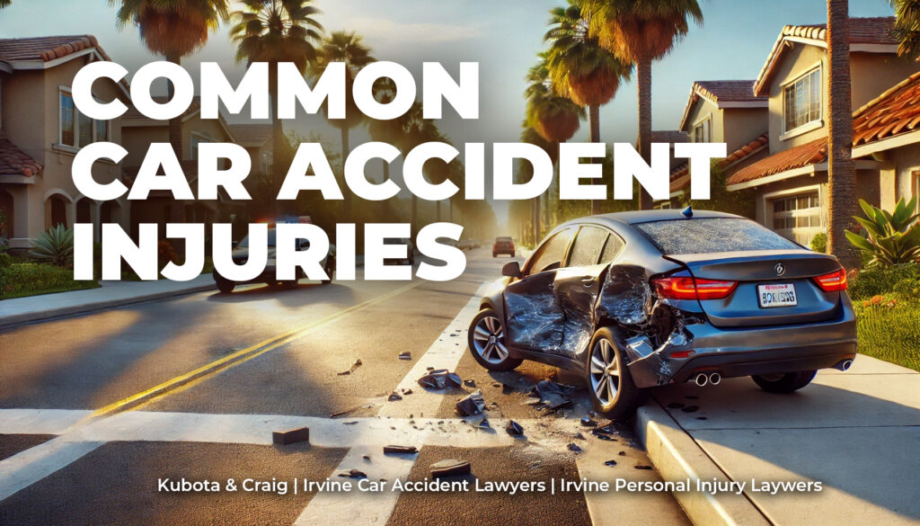 Common car accident injuries