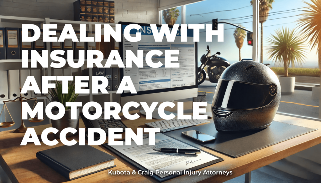 Kubota & Craig walk motorcycle accident victims through insurance issues