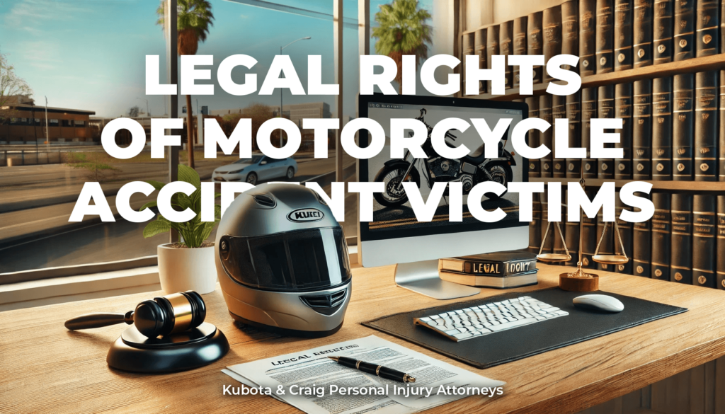 Kubota & Craig Injury Lawyers Discuss The Legal Rights of Motorcycle Accident Victims.